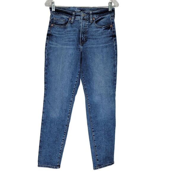 Old Navy Women's O.G. Straight Jeans Size 4 Medium Wash Blue Denim 26x27 - Picture 1 of 11